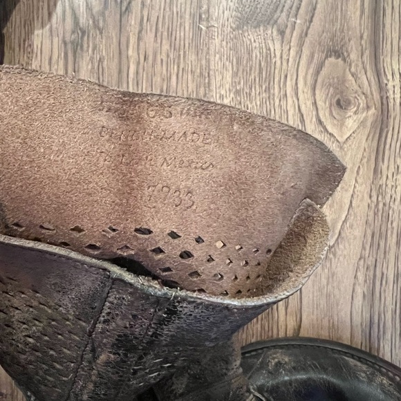 Bed Stu leather zip Boots distressed Cobbler Series-size 6.5 - Picture 6 of 6